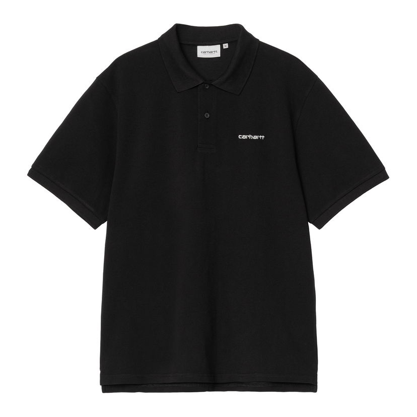 Polo majica Carhartt WIP Short Sleeve Script Polo Črna | I035231_9