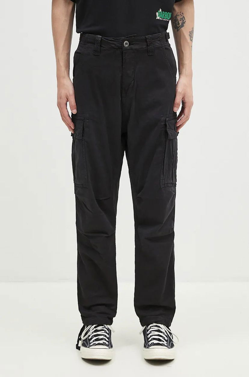 Cargo hlače Alpha Industries Squad Pant Cargo pants Črna | 188202