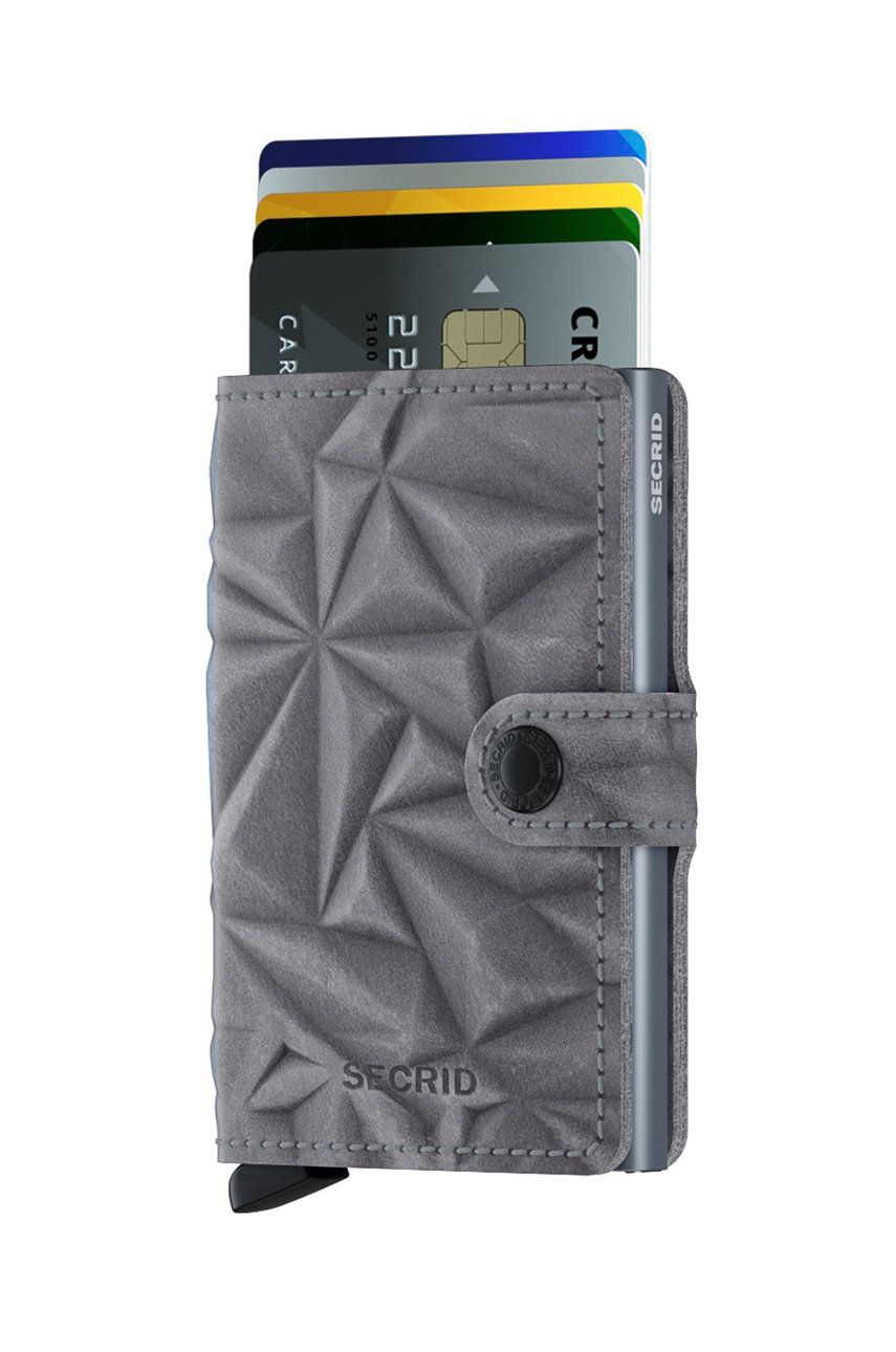 Denarnica Secrid Leather Wallet Siva | MPr.Stone, 0