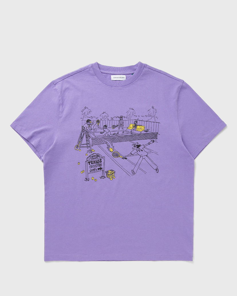 Majica Edmmond Studios Edmmond Studios Tennis Courts Graphic T-Shirt Lila | 125-30-13400