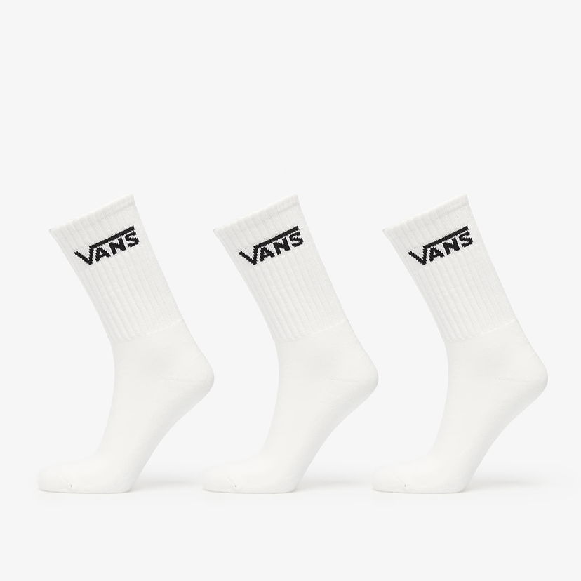 Nogavice Vans Vans Classic Crew Socks, 3-Pack Bela | VN000QBVWHT1