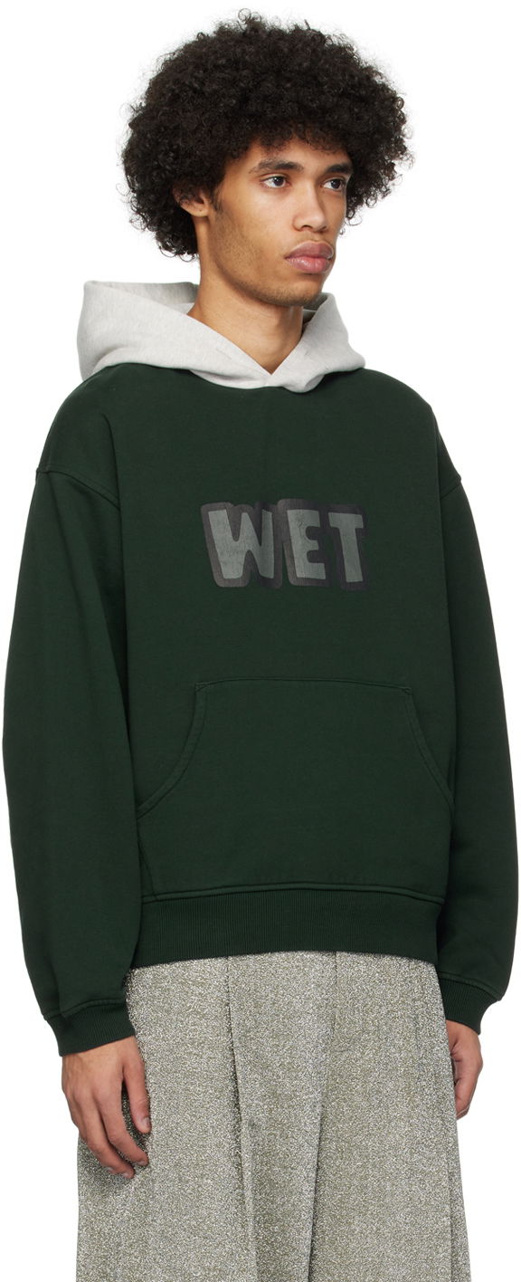 Pulover ERL ERL 'Wet' Print Hoodie Zelena | ERL08T033, 1