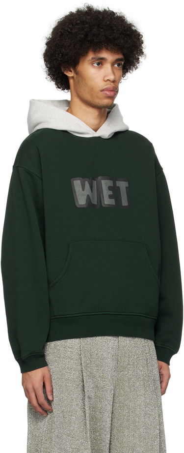 Pulover ERL ERL 'Wet' Print Hoodie Zelena | ERL08T033, 1