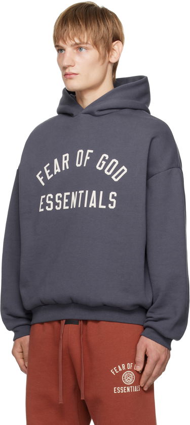 Pulover Fear of God Fear of God ESSENTIALS Fleece Hoodie Siva | 192HO246254F, 3