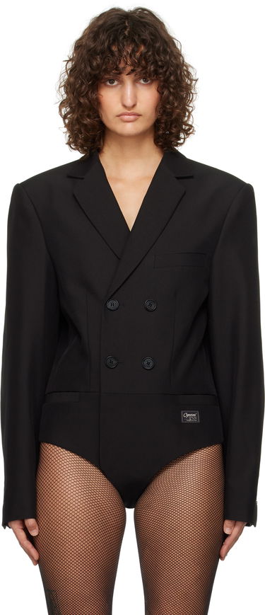 Bodi Coperni Coperni Tailored Bodysuit Črna | COPV63F3004, 0