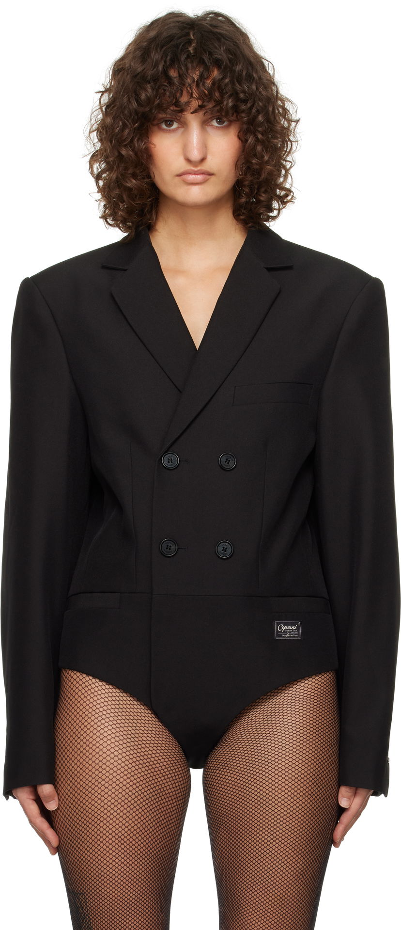 Bodi Coperni Coperni Tailored Bodysuit Črna | COPV63F3004