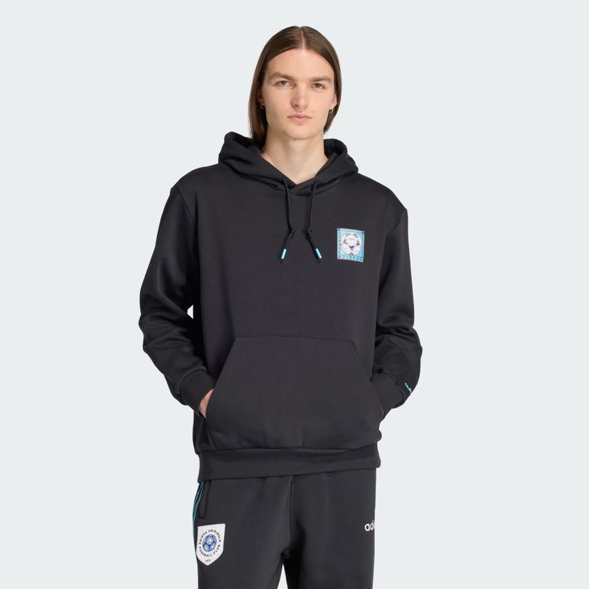 Pulover adidas Performance Graphic Hoodie Črna | JX3096