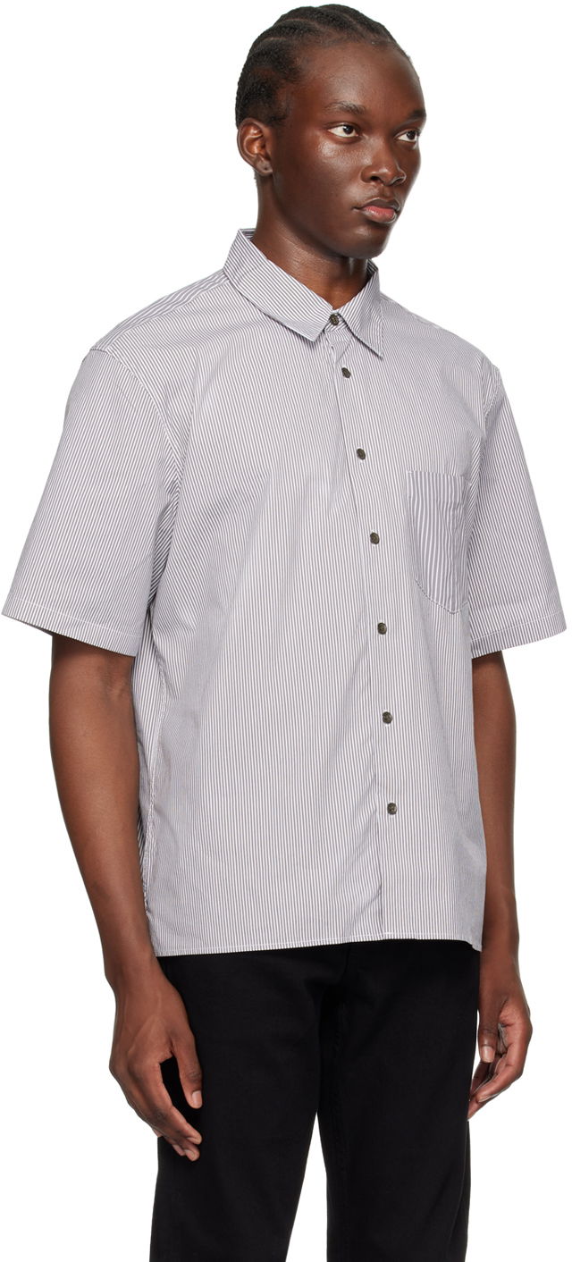 Srajce rag & bone rag & bone Dalton Striped Shirt Bela | MBW24PA018MSML, 1