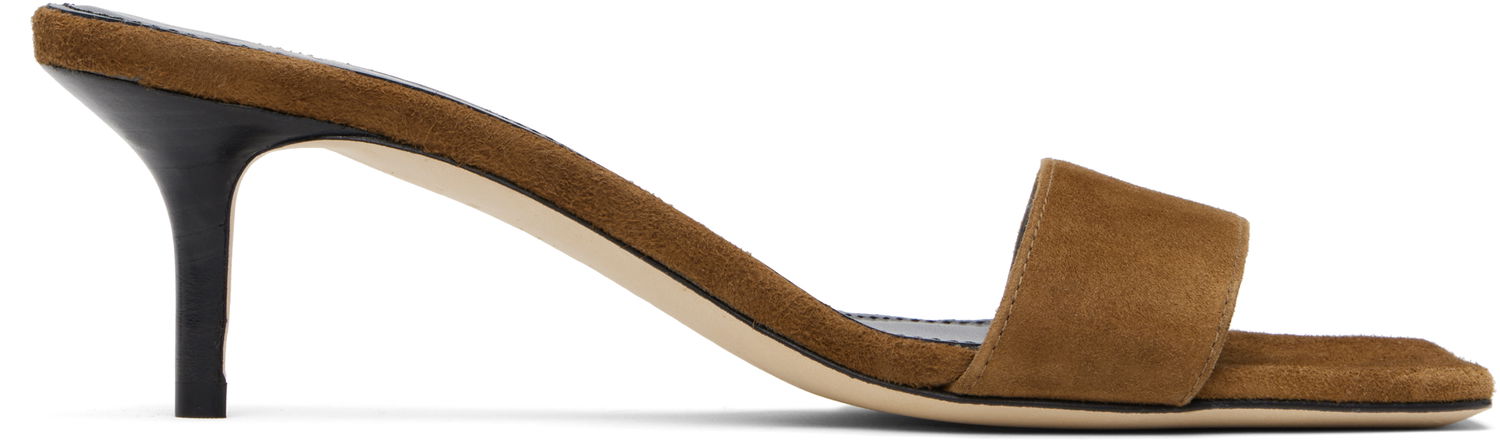 Nega čevljev Aeyde Aeyde Ilvy Suede Mules Rjava | A11-HS-GAIS55TB155-SS25-990-017, 0