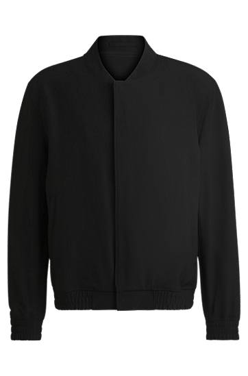 Bomber jakna BOSS Performance-Stretch Twill Bomber Jacket Črna | 50531284, 0