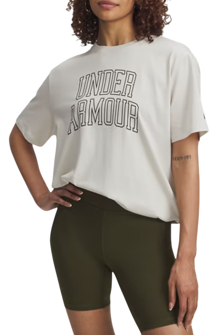 Majica Under Armour Under Armour Rival OS Campus T-Shirt Bela | 6007883-110