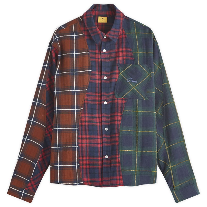 Srajce Dime Triple Plaid Shirt Večbarvna | DIMEHO249MUL