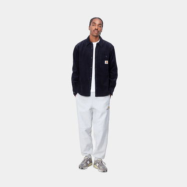 Hlače Carhartt WIP American Script Jogging Pant "Ash Heather" Turkizna | I027042_482_XX, 4