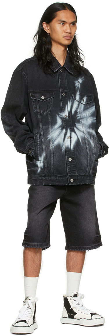 Jakna We11done We11done Graphic Print Denim Jacket Črna | WD-DJ1-22-356-U-WB, 3