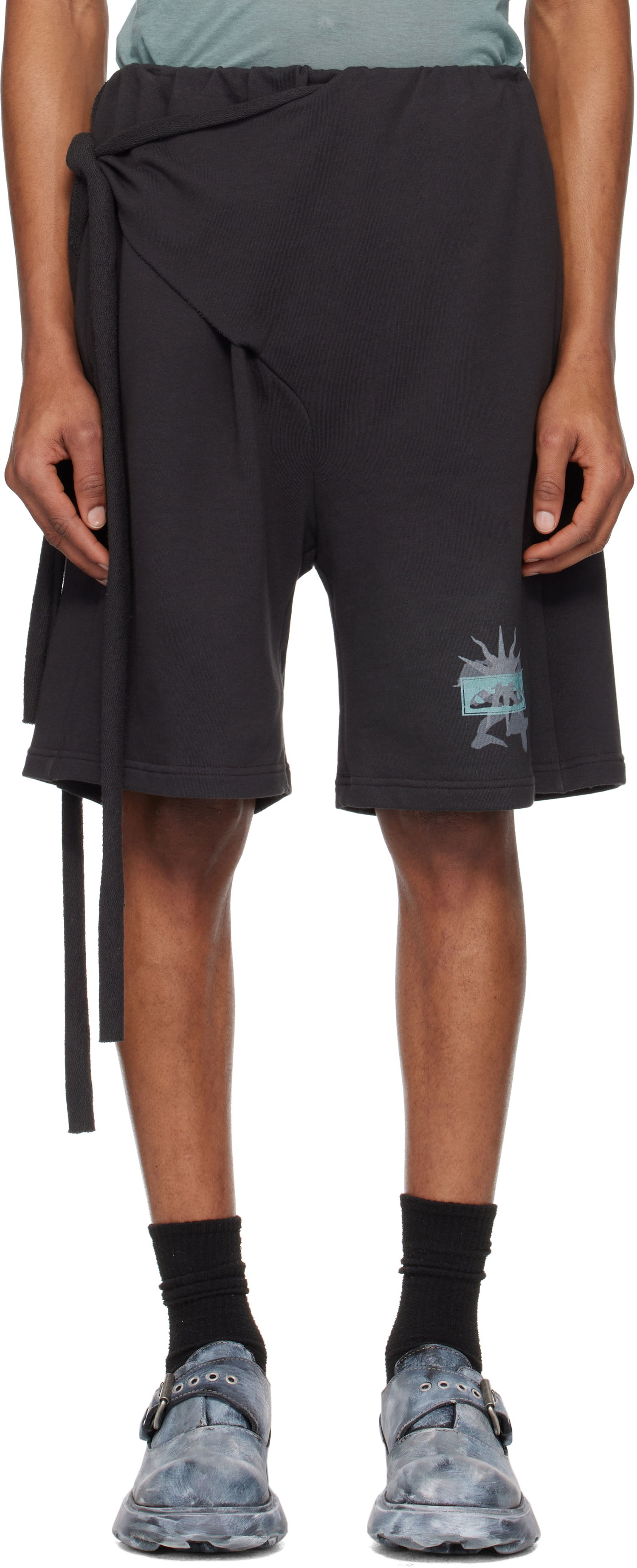 Kratke hlače Ottolinger Ottolinger Wrap Track Shorts Črna | 115-200915-01, 0