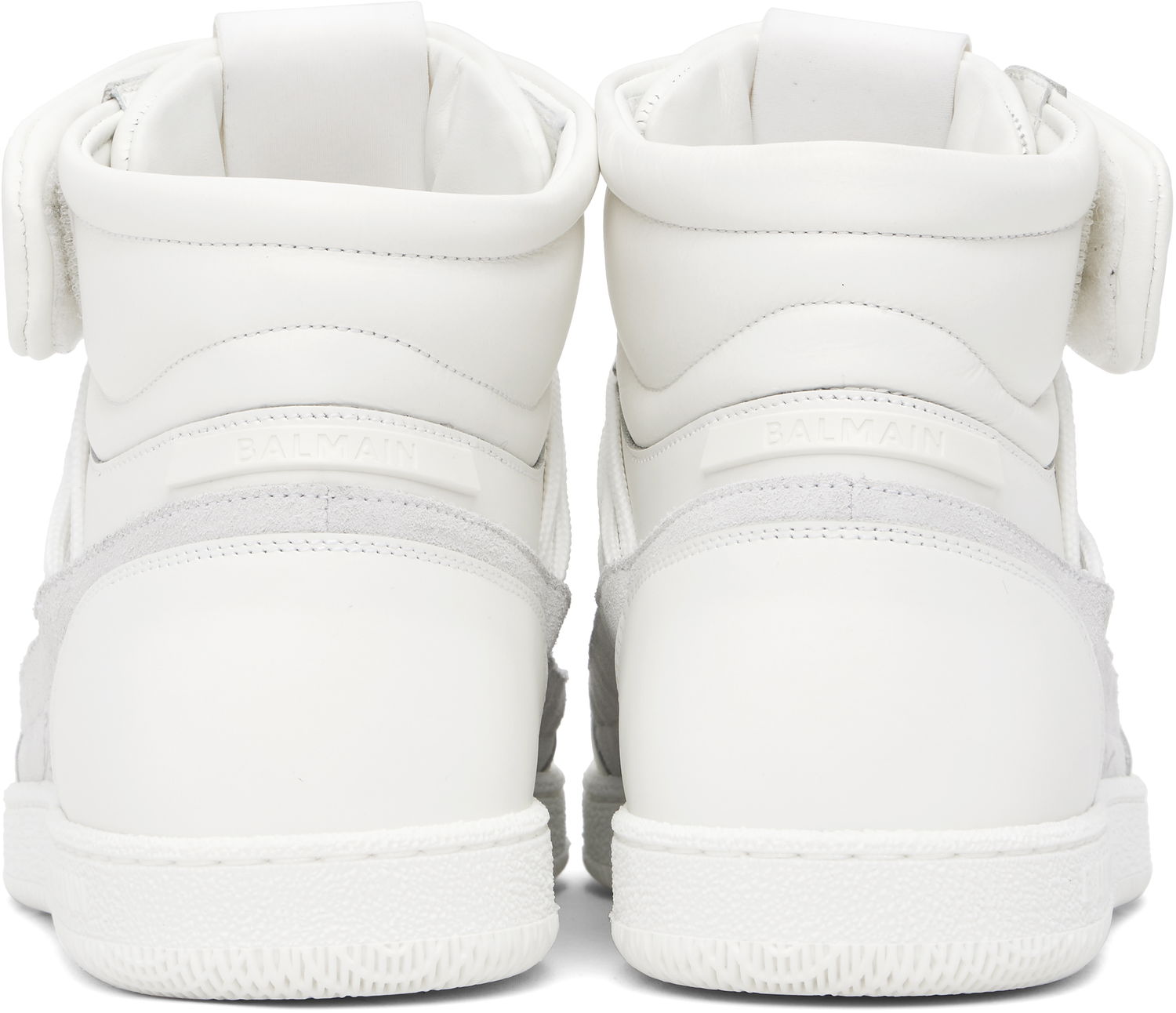 Oblačila Balmain Balmain Swan Mid-Top Bela | EM0VH388LTSU, 1