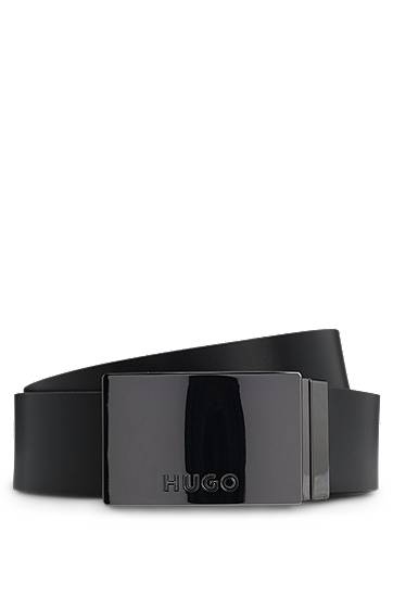 Pasovi BOSS Gift-boxed Reversible Belt in Italian Leather Črna | 50553976
