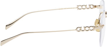 Sončna očala Gucci Gucci Block Text Square Rimless Glasses Kovinski | GG1806O-002, 1