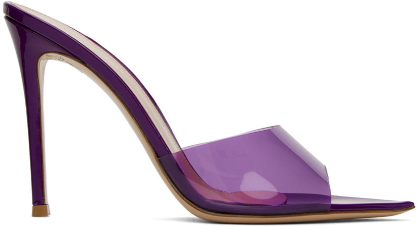 Superge in čevlji Gianvito Rossi Elle 105 Transparent Strap Heels Lila | G11900.15RIC.GSV