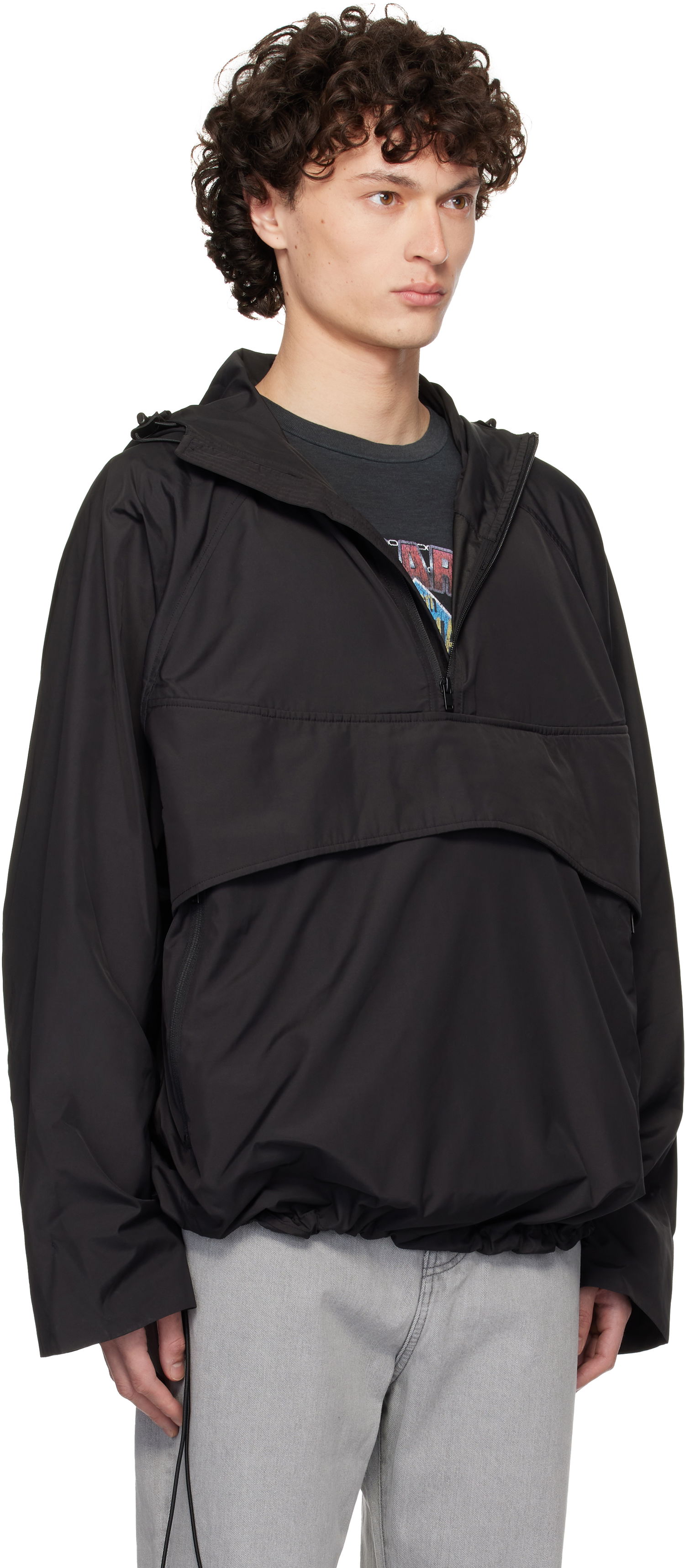 Dežni plašč 1017 ALYX 9SM ALYX 9SM Poly Pullover Windbreaker Jacket Črna | AAMOU0533FA01, 1