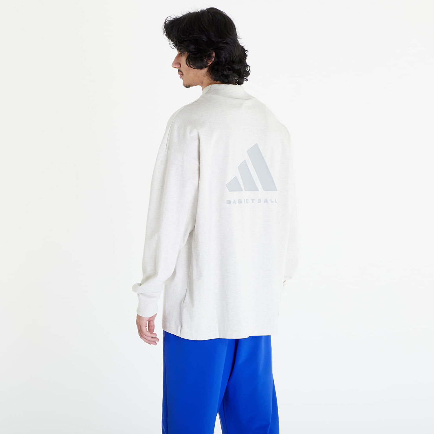 Majica adidas Originals Basketball Long Sleeve Tee UNISEX Bela | IX1971, 1
