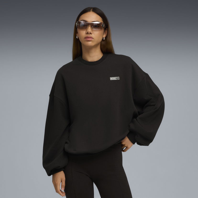 Pulover Puma PUMA x ROSÉ Oversized Sweatshirt Črna | 633803_01