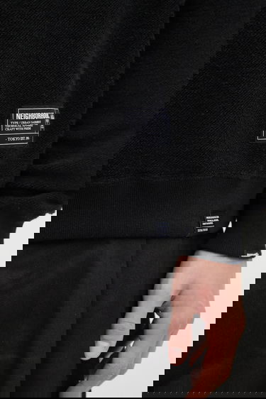Pulover Neighborhood Textured Reversible Crewneck Sweatshirt Črna | 252UWNH.CSM07, 3