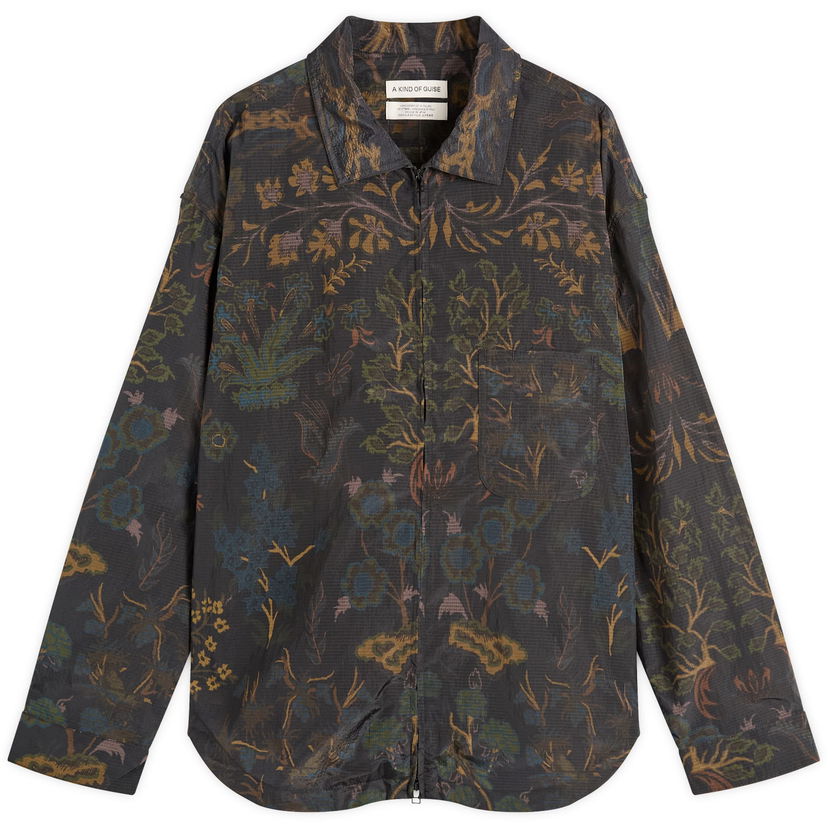 Srajce A Kind of Guise A Kind of Guise Alvaro Atelier Shirt, Flower Carpet Print Rjava | 155-14401-684