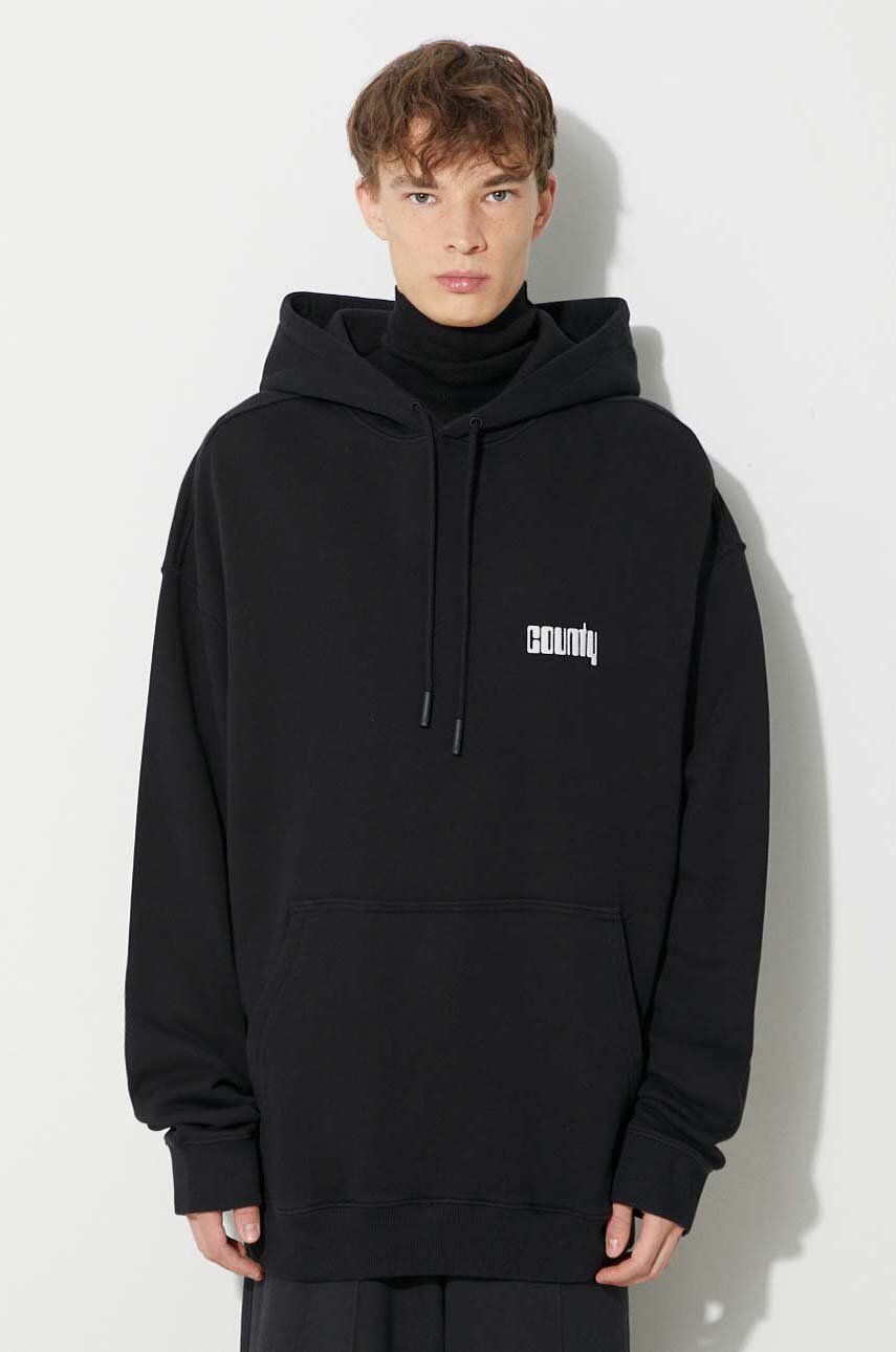 Pulover Marcelo Burlon Disco God Hoodie Črna | CMBB106F23FLE0061001, 0
