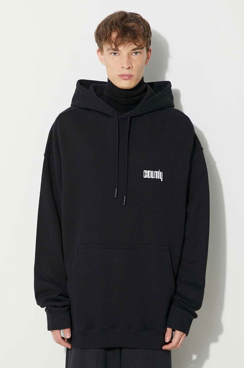 Pulover Marcelo Burlon Disco God Hoodie Črna | CMBB106F23FLE0061001