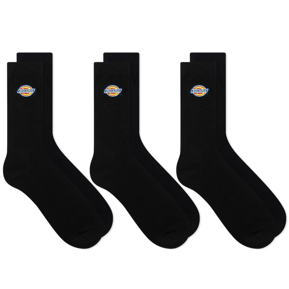 Nogavice Dickies Valley Grove Socks - 3 Pack Črna | DK0A4X82-BLK, 0