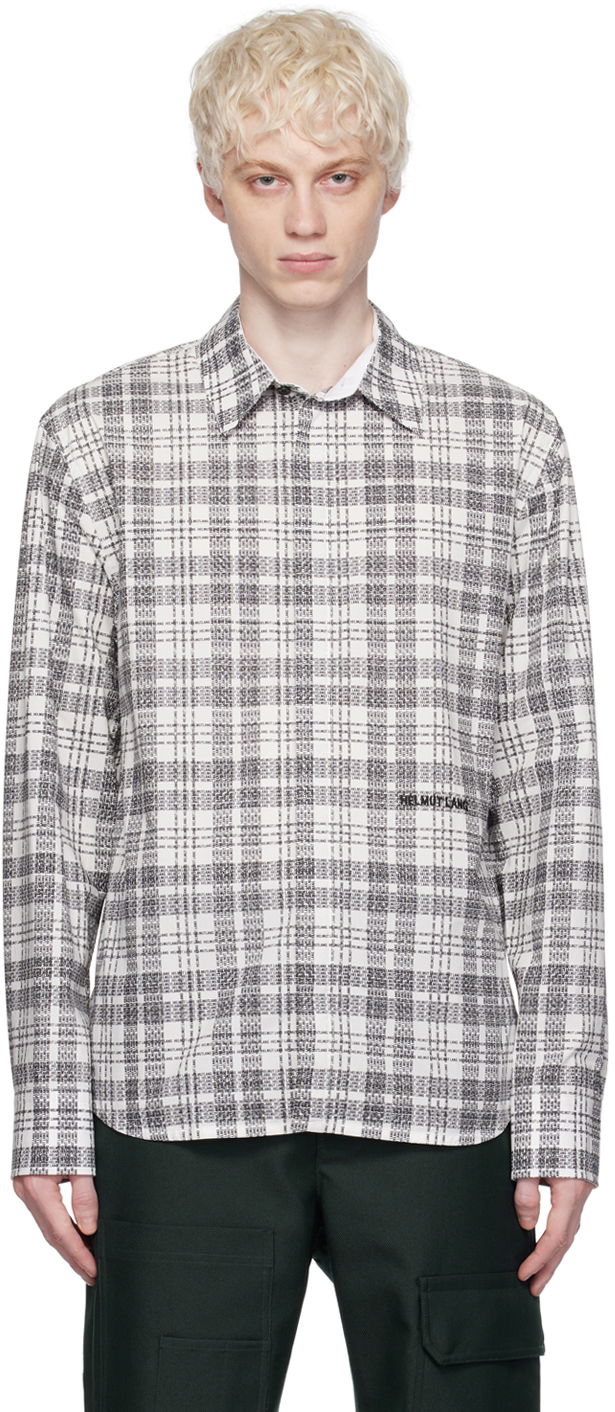 Srajce Helmut Lang Helmut Lang Plaid Shirt Bela | N06HM515