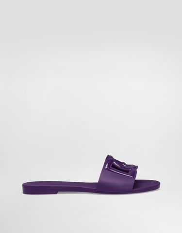 Modni dodatki Dolce & Gabbana Dolce & Gabbana Rubber Slides Lila | CW2215AN9948H438, 0