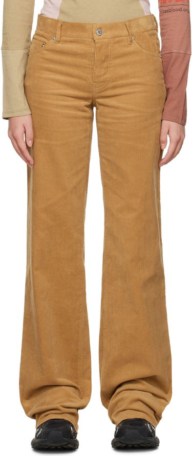 Hlače We11done We11done Wide Corduroy Trousers Rjava | WD-PT3-22-287-W-CM, 0