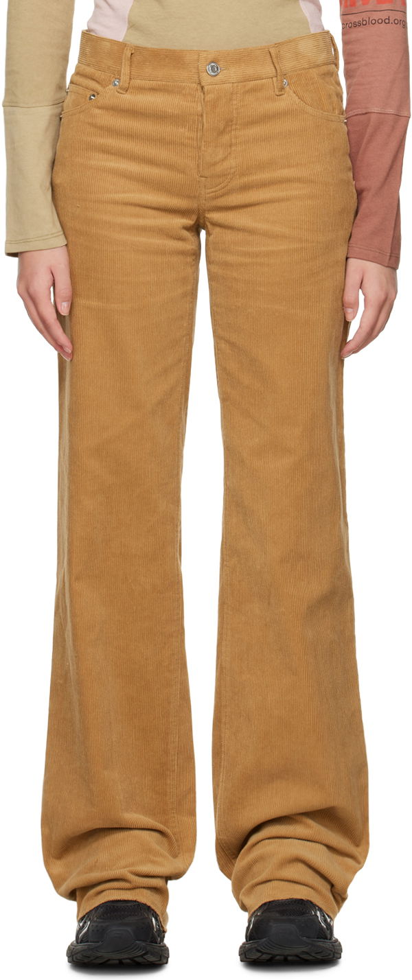 Hlače We11done We11done Wide Corduroy Trousers Rjava | WD-PT3-22-287-W-CM, 0