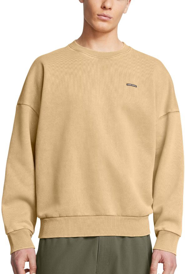 Pulover Under Armour Under Armour Icon Heavyweight Fleece Wash Crew Sweatshirt Bež | 1386553-263