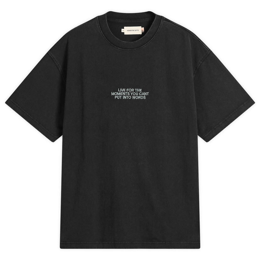 Majica Honor The Gift Live For The Moments T-Shirt, Size Large Črna | HTG250242-BLK
