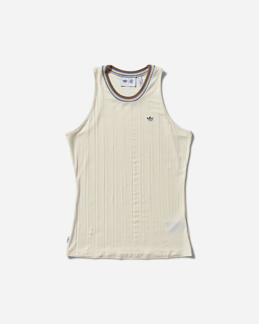 Majica brez rokavov adidas Originals CLOT by Edison Chen Rib Tank Top Bež | IS6990