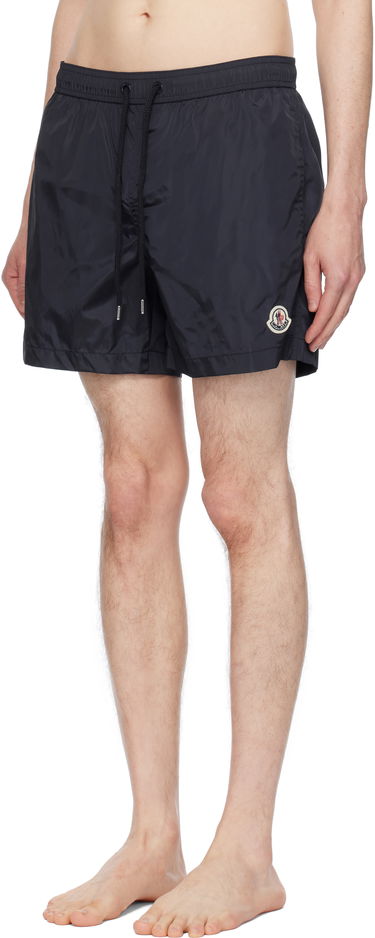 Kopalke Moncler Moncler Logo Patch Swim Shorts Črna | K10912C0000353326, 3