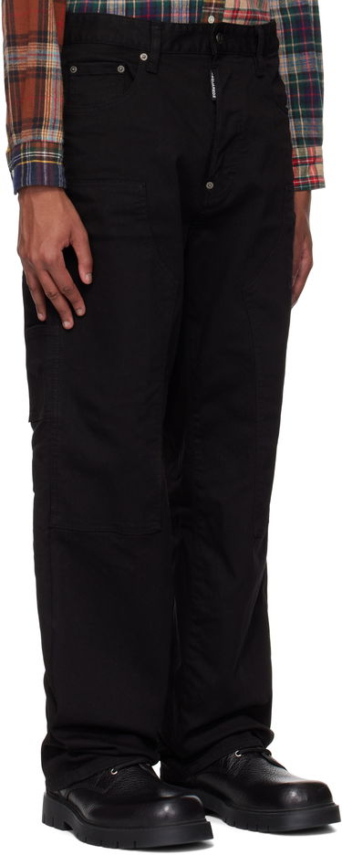 Kavbojke DSQUARED2 Dsquared2 'Black Bull' Loose Carpenter Jeans Črna | S74LB1673_S39781, 1