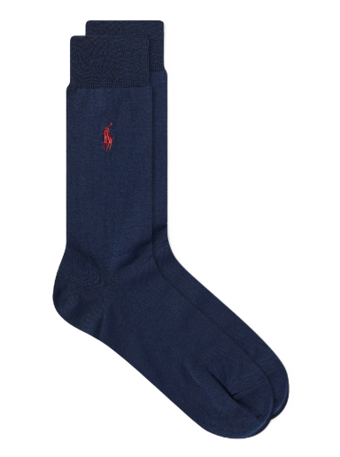 Nogavice Polo by Ralph Lauren Mercerized Socks - 3 Pack Mornarica | 449653635004