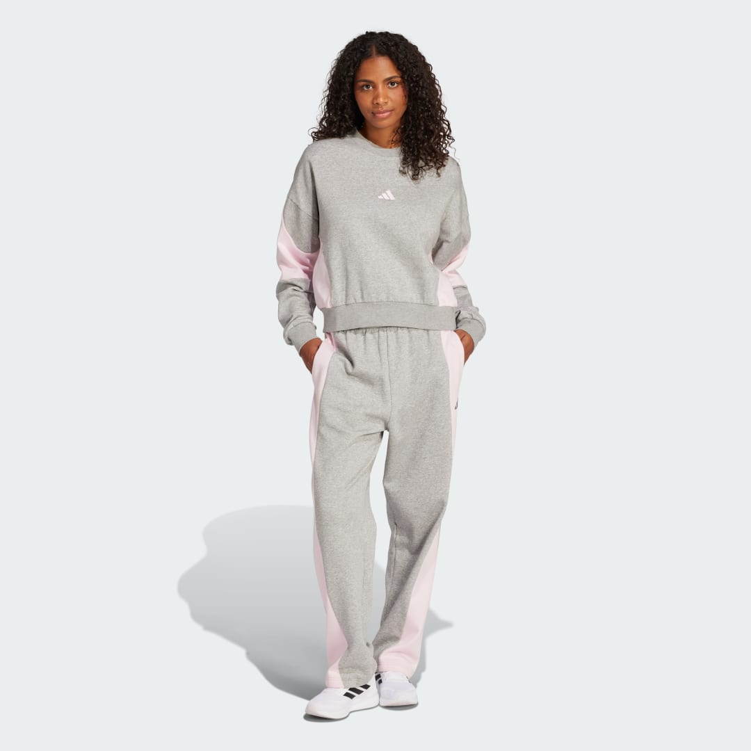 Trenirka adidas Performance Colorblock Cropped Sweatshirt and Pants Set Siva | JD2670, 0