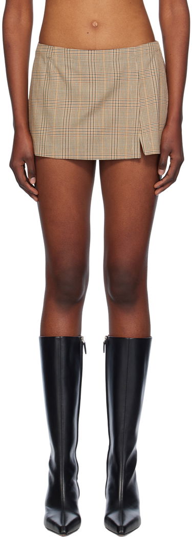 Krila Miaou Miaou Micro Check Miniskirt Rjava | 4012BCWBRC, 0