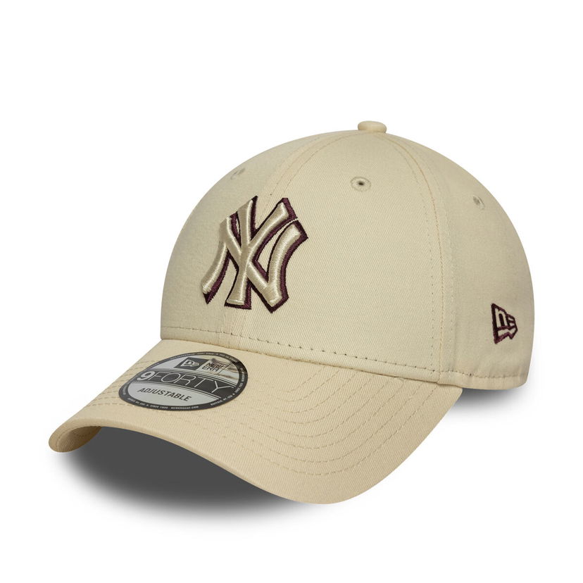 Kapa New Era New Era MLB Team Outline 9FORTY NY Yankees Adjustable Cap Bež | 60691405