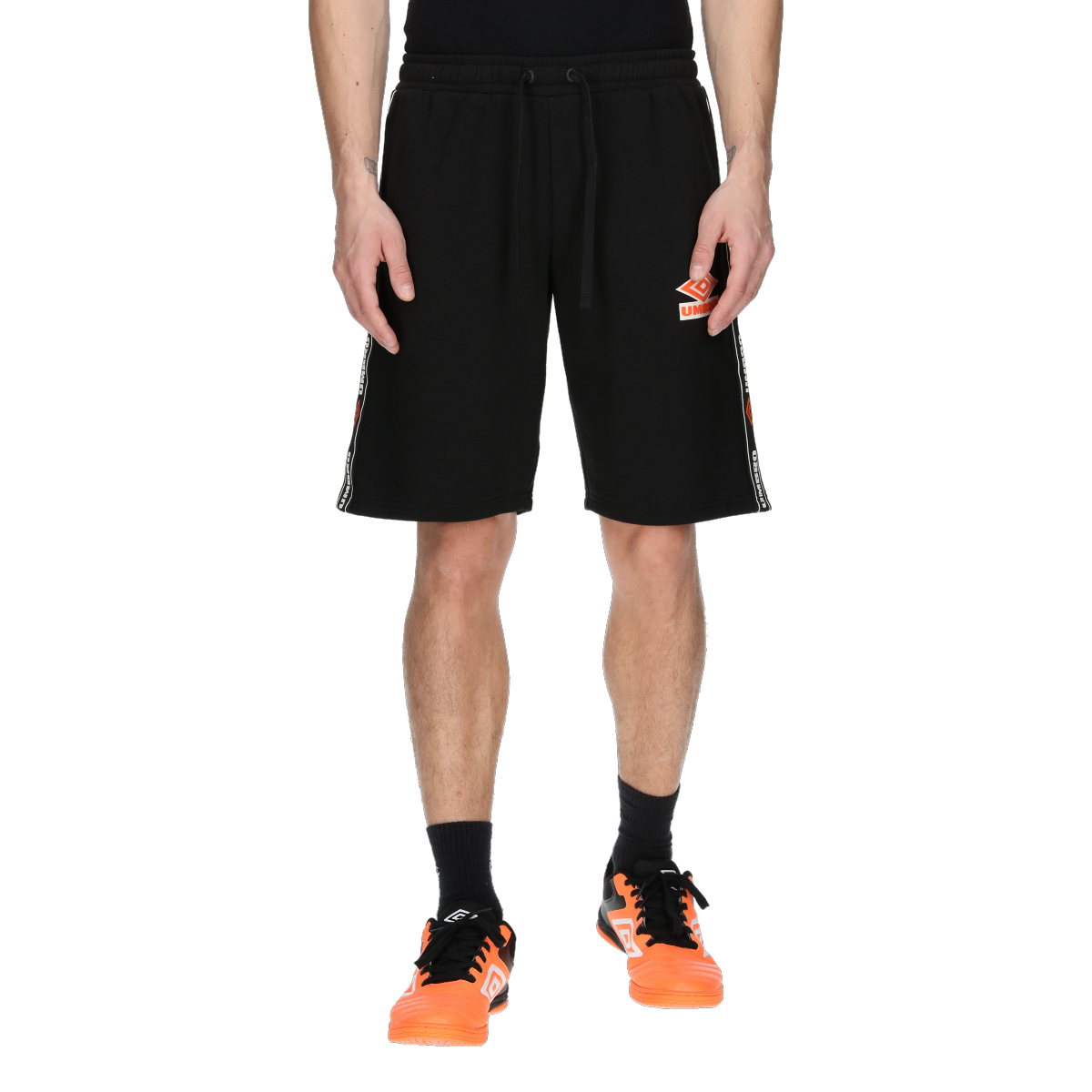 Kratke hlače Umbro Retro Shorts with Side Logo Tape Črna | UMA241M201-01, 0