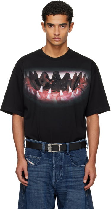 Majica Diesel Shark Jaw Print T-Shirt Črna | A19617-0PLAT-9XX, 0