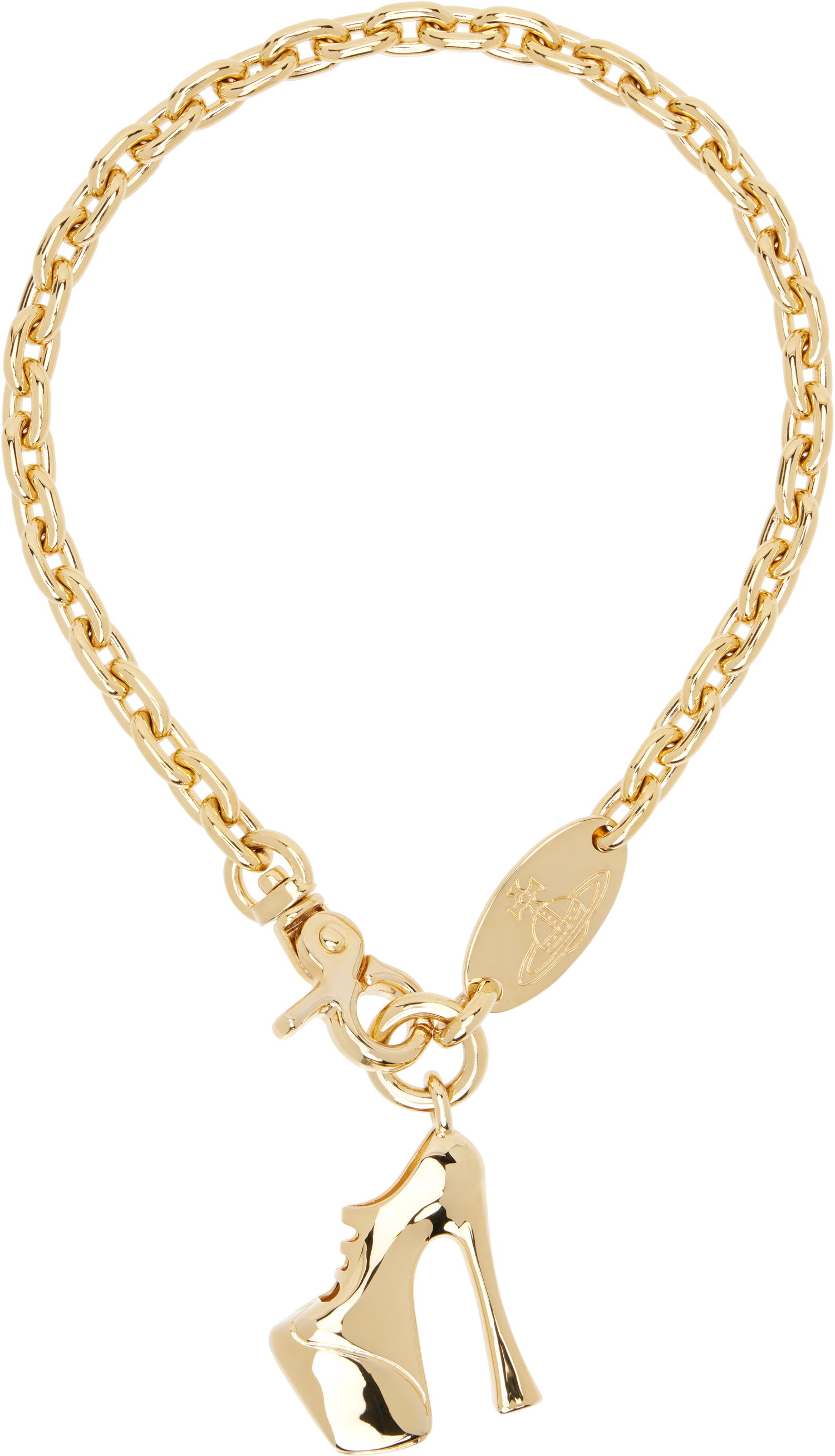 Ogrlica Vivienne Westwood Vivienne Westwood Gold-Tone Alienor Shoe Charm Necklace Kovinski | 6301013O-02R001-, 0
