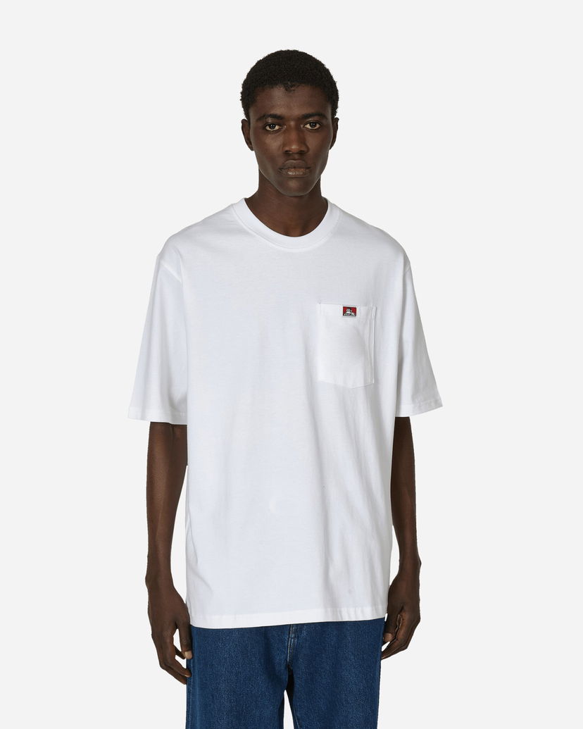 Majica Ben Davis Classic Label Pocket T-Shirt Bela | BEN910 001