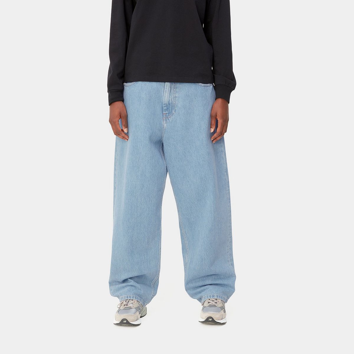 Kavbojke Carhartt WIP Brandon Pant "Blue Stone Bleached" Modra | I031918_01_12, 0