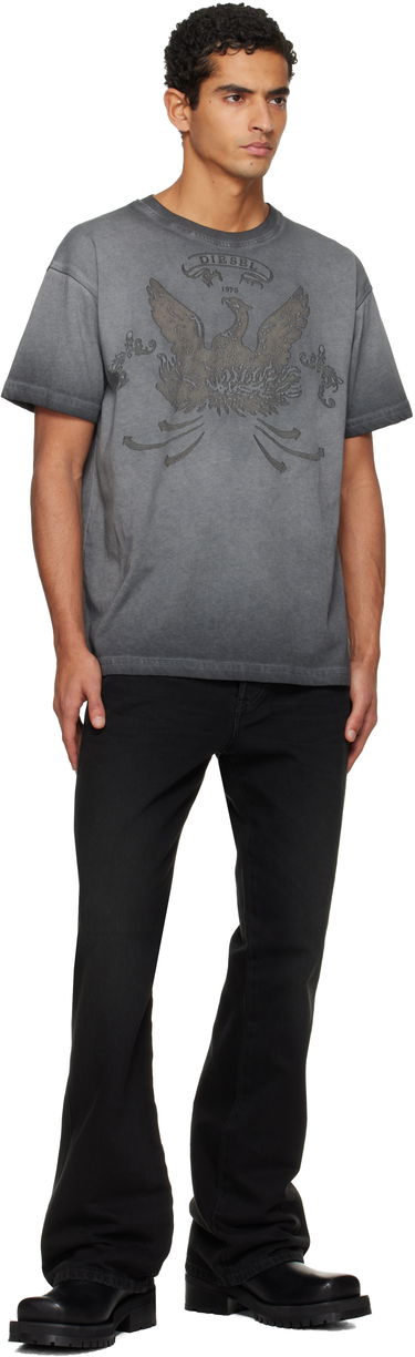 Majica Diesel Faded Crewneck T-shirt with Eagle Print Siva | A19373-0DLBW-93R, 3